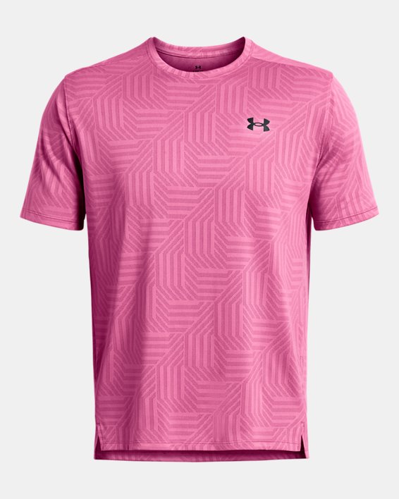 Camiseta de manga corta UA Tech™ Vent Geotessa para hombre, Pink, pdpMainDesktop image number 2